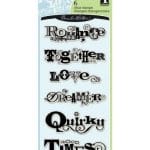 Inkadinkado Clear Stamps - Scrapbook Phrases (6 Stamps)