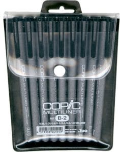 Copic Multiliner Black Set B2