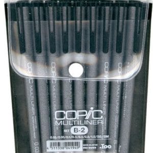 Copic Multiliner Black Set B2