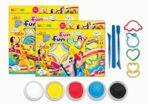 Mungyo Fun-Fun Clay - Set of 5 colors