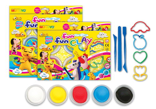 Mungyo Fun-Fun Clay - Set of 5 colors MMF 5Clay Mungyo Fun-Fun Clay - Set of 5 colors