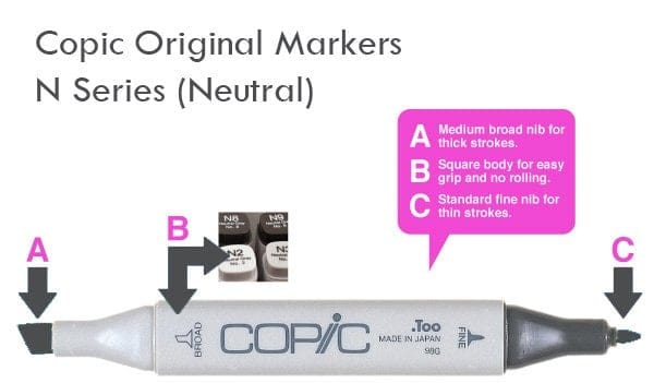 Copic Original Markers - N Series N Series Copic Original Markers - N Series