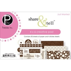 Share & Tell 4x6 Creative Paper Pad - Just Married