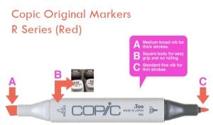 Copic Original Markers - R Series