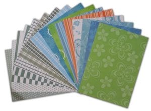 Assorted A5 Paper Pack - W&M Green (Set of 32 sheets)