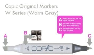 Copic Original Markers - W Series