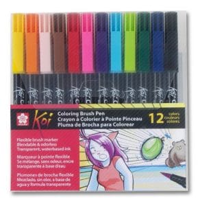 Sakura Koi Water Color Brush Set of 12 Colors