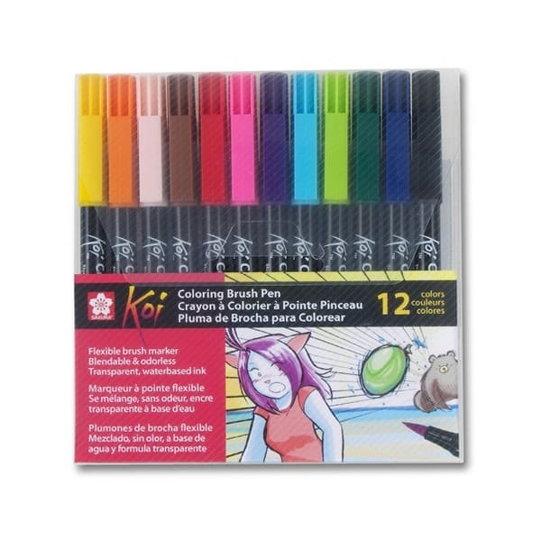 Sakura Koi Water Color Brush Set of 12 Colors