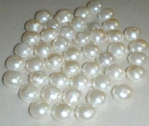 Hemispherical pearls