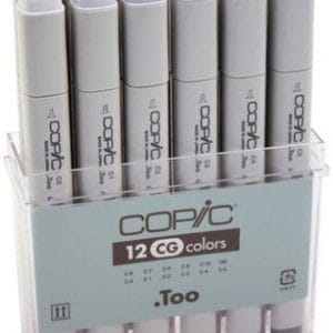 Copic Cool Grey Marker - Set of 12 Markers