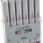 Copic Neutral Grey Marker - Set of 12 Markers