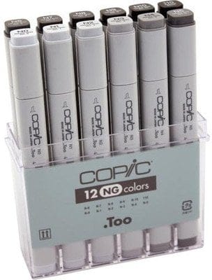 Copic Neutral Grey Marker - Set of 12 Markers copic markers neutral grey 12 Copic Neutral Grey Marker - Set of 12 Markers