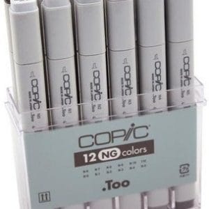 Copic Neutral Grey Marker - Set of 12 Markers