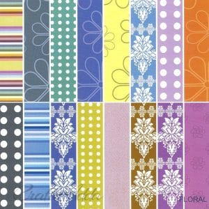 Assorted 6x6 Paper Pack - Floral Purple (Set of 32 sheets)