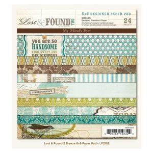 My Minds Eye - Lost and Found Two - Breeze - 6x6 Paperpack