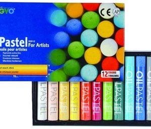Mungyo Round Shaped Oil Pastel Crayon (12 Colors)
