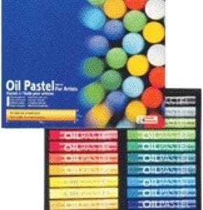 Mungyo Round Shaped Oil Pastel Crayon (24 Colors)