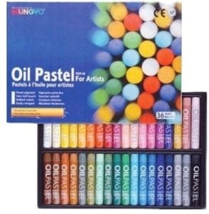 Mungyo Round Shaped Oil Pastel Crayon (36 Colors)
