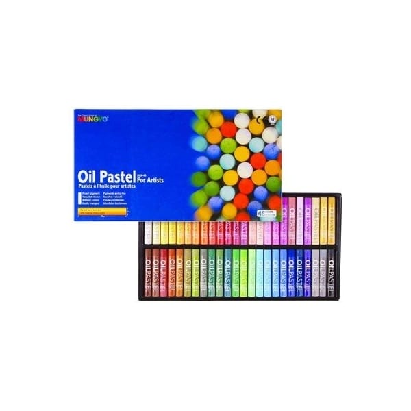 Mungyo Round Shaped Oil Pastel Crayon (48 Colors)