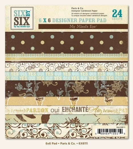 Six By Six - Paris & Co - 6X6 Paperpack