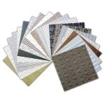 Assorted 6x6 Paper Pack - W&M Brown (Set of 40 sheets)