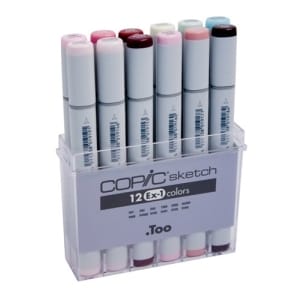 Copic Sketch Marker (EX 1) - Set of 12 Color
