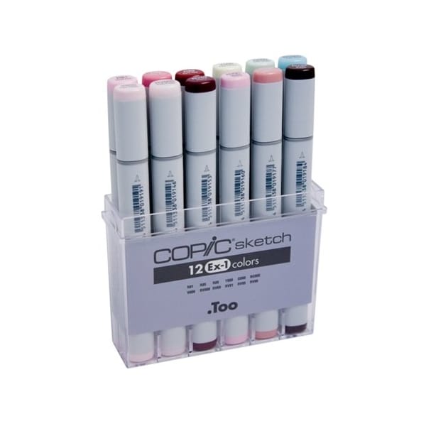 Copic Sketch Marker (EX 1) - Set of 12 Color