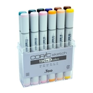 Copic Sketch Marker (EX 2) - Set of 12 Color