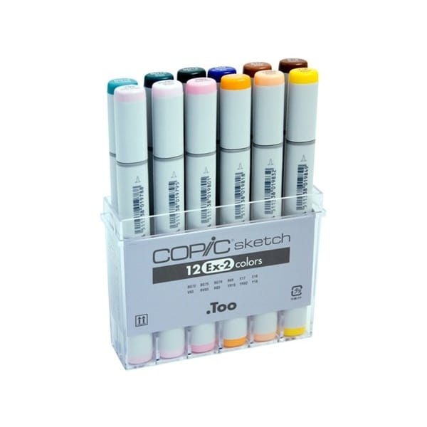 Copic Sketch Marker (EX 2) - Set of 12 Color