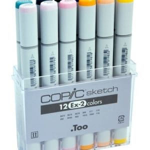 Copic Sketch Marker (EX 2) - Set of 12 Color