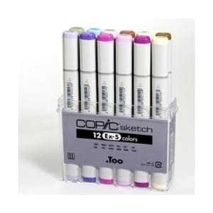 Copic Sketch Marker (EX 5) - Set of 12 Color