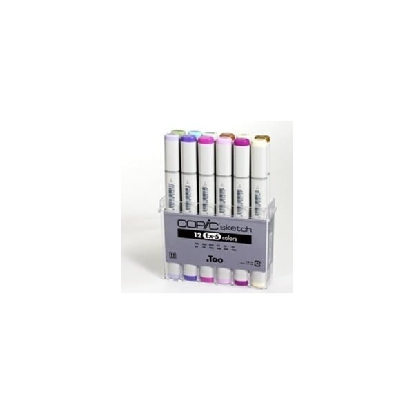 Copic Sketch Marker (EX 5) - Set of 12 Color