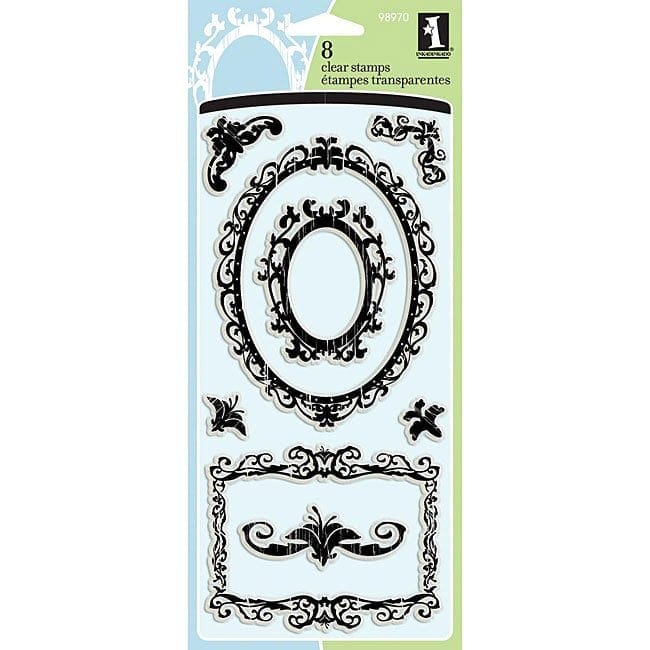Inkadinkado Clear Stamps- Ornamental Frames (8 Stamps) Inkadinkadi Ornamental Frames Inkadinkado Clear Stamps- Ornamental Frames (8 Stamps)
