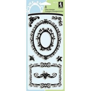Inkadinkado Clear Stamps- Ornamental Frames (8 Stamps)