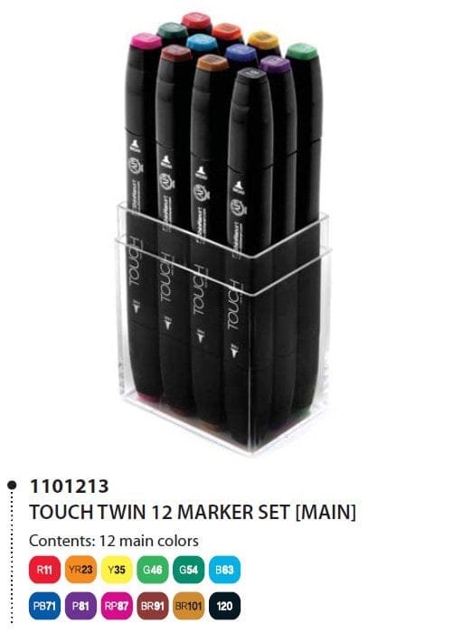 Shinhan Touch Marker "M" (Main) Color - Set of 12 M 12 Shinhan Touch Marker "M" (Main) Color - Set of 12