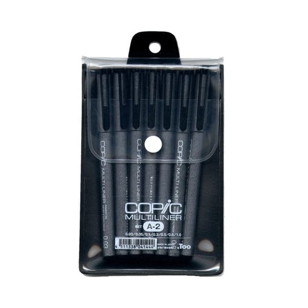 Copic Multiliner Black Set A2
