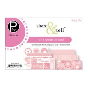 Share & Tell 4x6 Creative Paper Pad - Baby Girl
