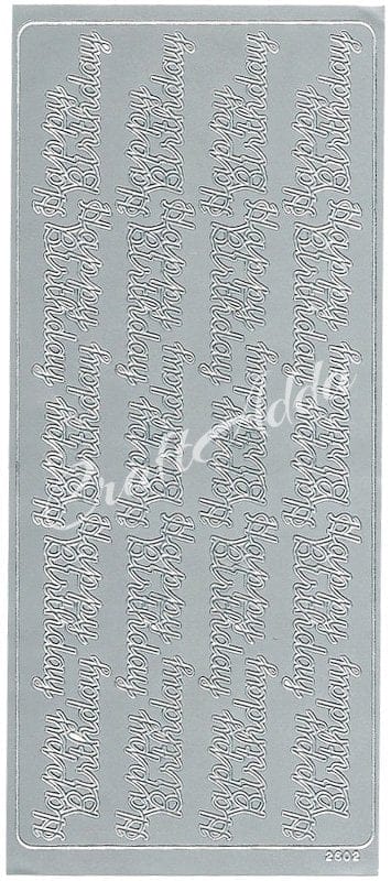 Peel Off Sticker (2602) - Set of 4 Peel Offs 2602 Peel Off Sticker (2602) - Set of 4