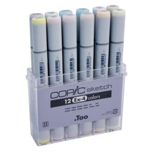 Copic Sketch Marker (EX 4) - Set of 12 Color