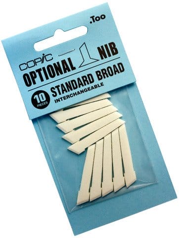 Copic Standard Broad Nibs 10pc/pkt Stand Broad large Copic Standard Broad Nibs 10pc/pkt