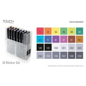 Shinhan Touch Marker 24 Color Set