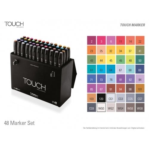 Shinhan Touch Marker 48 Color Set TMS 48 Shinhan Touch Marker 48 Color Set