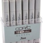 Copic Toner Grey Marker - Set of 12 Markers