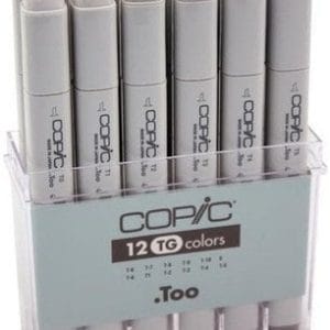 Copic Toner Grey Marker - Set of 12 Markers