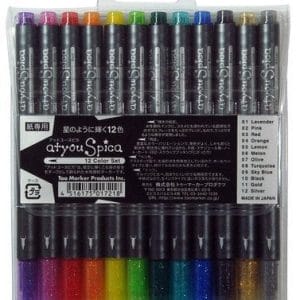 Copic Spica Glitter Pen Set A - Set of 12 Colors
