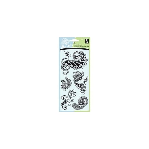 Inkadinkado Clear Stamps- Organic Fabric Flourish (5 Stamps)