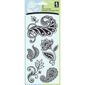 Inkadinkado Clear Stamps- Organic Fabric Flourish (5 Stamps)