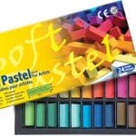 Mungyo Soft Pastel Half-Length Crayons (24 assorted colors)