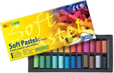 Mungyo Soft Pastel Half-Length Crayons (24 assorted colors) mps 24 Mungyo Soft Pastel Half-Length Crayons (24 assorted colors)