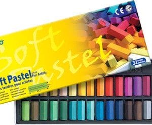 Mungyo Soft Pastel Half-Length Crayons (32 assorted colors)